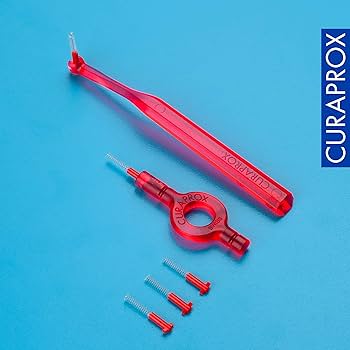 Amazon.com: Curaprox CPS 07 Prime Start Interdental Brush Kit, Red